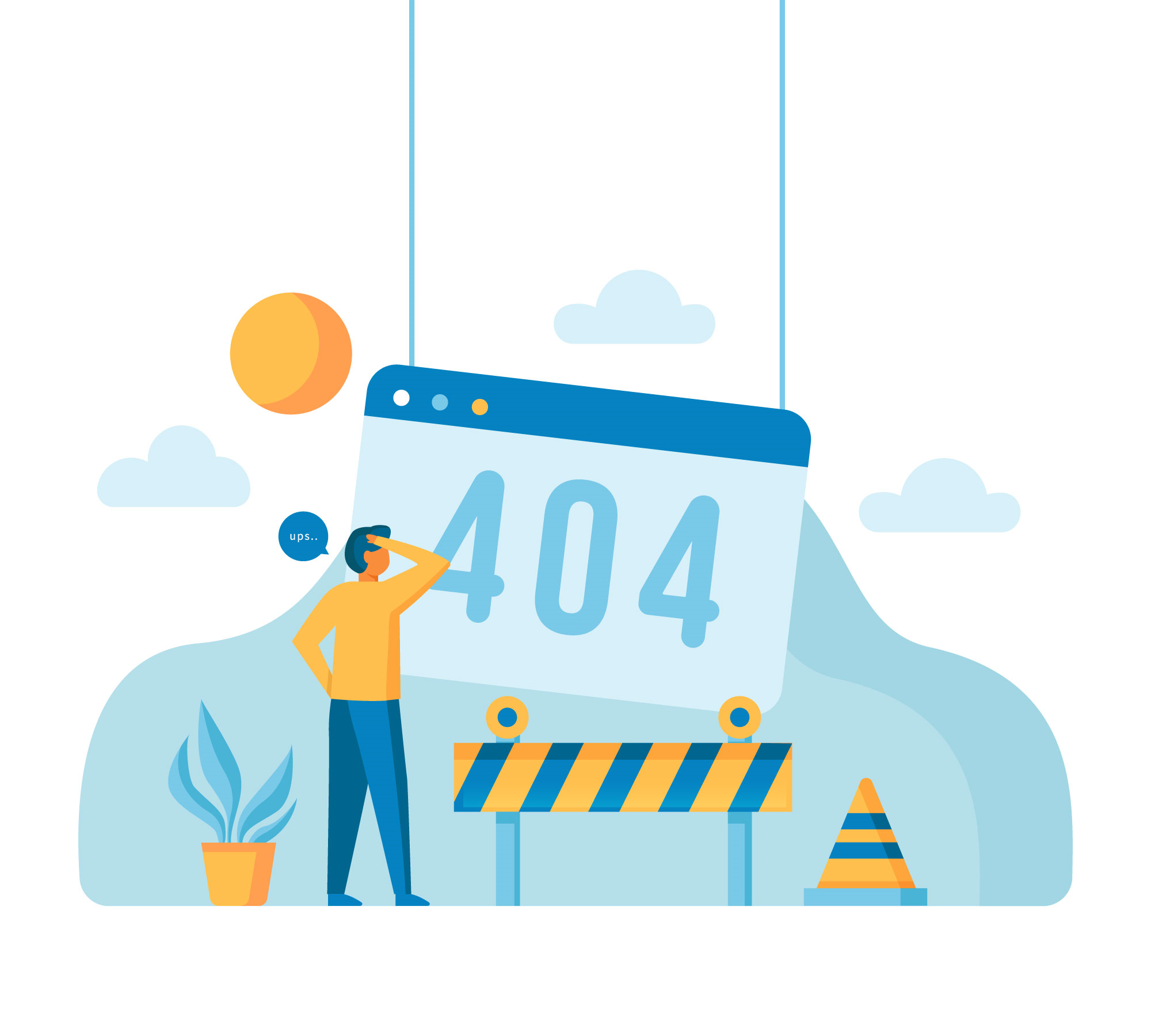 The page that you're looking for is not found and show this by default.<br>
                    Please kindly reach our Administrator to resolve this problem. Sorry for the inconvenience caused and thank you for your patience!